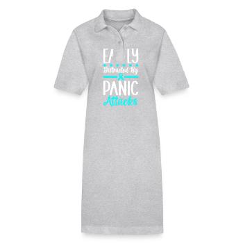 Trouble anxieux Trouble anxieux - Robe polo bio PAIGER Stanley/Stella Femme - noir - Devant