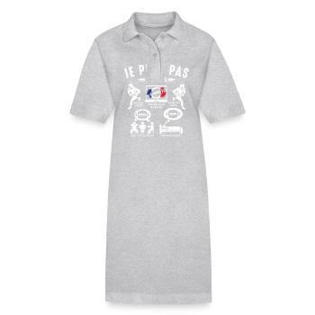 J'Peut Pas J'ai Rugby Joueur de Rugby france Drôle - Stanley/Stella Frauen Bio-Polokleid PAIGER - Schwarz - Vorne