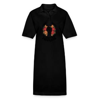 Lutte pour le poing des fleurs sans privilèges - Robe polo bio PAIGER Stanley/Stella Femme - noir - Devant