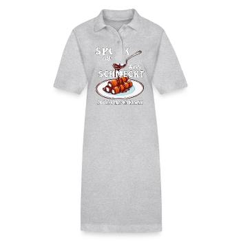 SUGAR SPIT OUT WHAT TASTES GOOD - Stanley/Stella PAIGER Organic Women’s Polo Dress - black - Front
