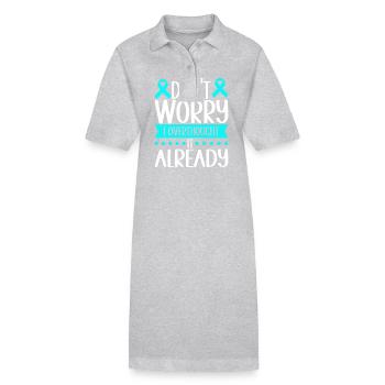 Trouble anxieux Trouble anxieux - Robe polo bio PAIGER Stanley/Stella Femme - noir - Devant