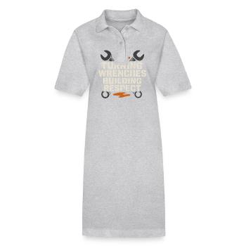 Diesel mechanics Proud mechanics - Stanley/Stella PAIGER Organic Women’s Polo Dress - black - Front