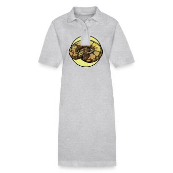Ball Python King Python King Python - Stanley/Stella PAIGER Organic Women’s Polo Dress - black - Front