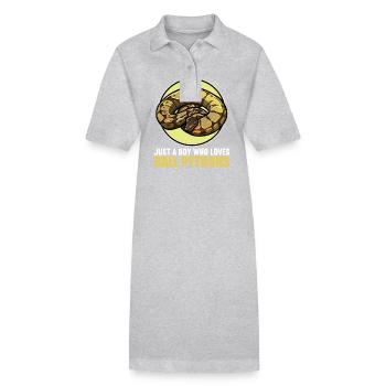 Ball Python King Python King Python - Stanley/Stella PAIGER Organic Women’s Polo Dress - black - Front