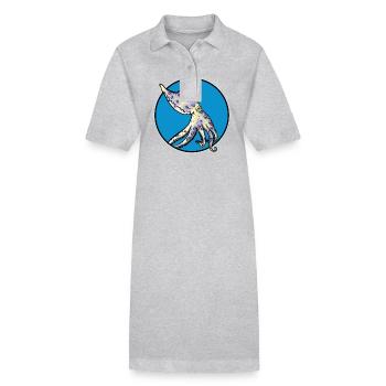 Blue Ringed Octopus Blaugeringelter Krake - Stanley/Stella PAIGER Organic Women’s Polo Dress - black - Front