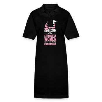 Pharmacy Tech Technician - Stanley/Stella PAIGER Organic Women’s Polo Dress - black - Front