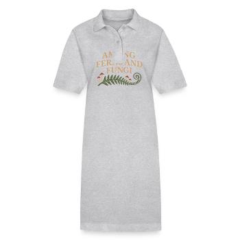 Mushroom Lover Cottagecore Aesthetic Nature Witch - Stanley/Stella PAIGER Organic Women’s Polo Dress - black - Front