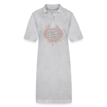 Boho Yoga Cadeau spirituel pour les yogis conscients - Robe polo bio PAIGER Stanley/Stella Femme - noir - Devant