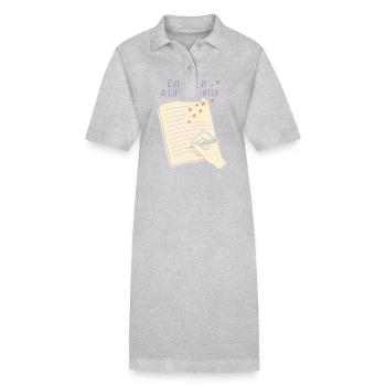 Gratitude Practice Journal Lover Emotional - Stanley/Stella PAIGER Organic Women’s Polo Dress - black - Front