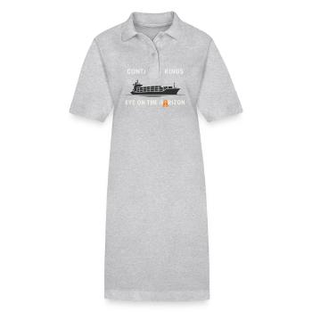 Dispositif de vision de navire Porte-conteneurs Cargo - Robe polo bio PAIGER Stanley/Stella Femme - noir - Devant