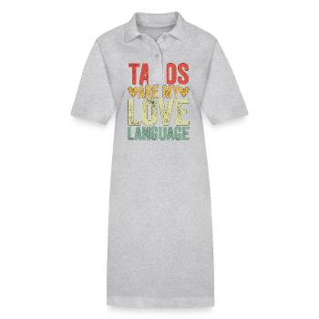 Les tacos sont ma langue d’amour - Robe polo bio PAIGER Stanley/Stella Femme - noir - Devant
