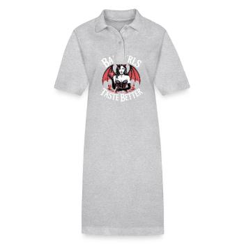 Les mauvaises filles ont meilleur goût ! Gothique Gothique Emo Baddie - Robe polo bio PAIGER Stanley/Stella Femme - noir - Devant