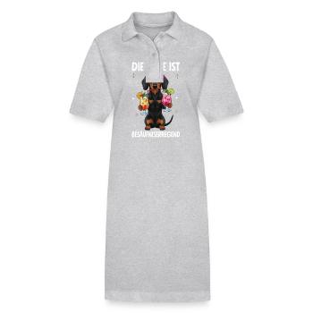 Die Lage Ist Besäufniserregend - Stanley/Stella Frauen Bio-Polokleid PAIGER - Schwarz - Vorne