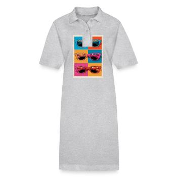 Lunettes de soleil colorées style Pop Art - Robe polo bio PAIGER Stanley/Stella Femme - noir - Devant