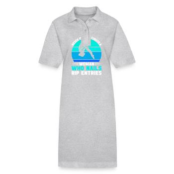 Diving diving board - Stanley/Stella PAIGER Organic Women’s Polo Dress - black - Front