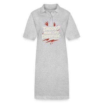 Punk Dad Alternative Paternity Rebellious - Stanley/Stella PAIGER Organic Women’s Polo Dress - black - Front