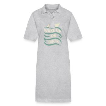 Cruise Addict Funny Cruise Loyalty Ocean - Stanley/Stella PAIGER Organic Women’s Polo Dress - black - Front