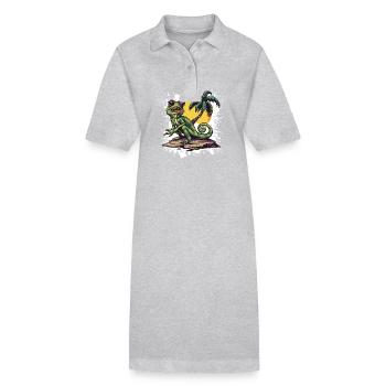 Chameleon Sommer Urlaub - Stanley/Stella Frauen Bio-Polokleid PAIGER - Schwarz - Vorne