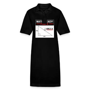 Mathematik - Stanley/Stella Frauen Bio-Polokleid PAIGER - Schwarz - Vorne