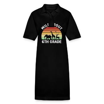 6. Klasse - Stanley/Stella Frauen Bio-Polokleid PAIGER - Schwarz - Vorne