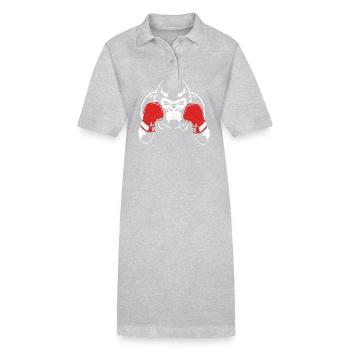 Gorilla - Stanley/Stella Frauen Bio-Polokleid PAIGER - Schwarz - Vorne