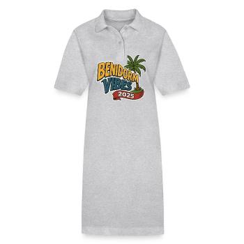 Benidorm Vibes 2025 - Stanley/Stella Frauen Bio-Polokleid PAIGER - Schwarz - Vorne