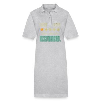 Débarquement horrible Je ne le recommanderais pas - Robe polo bio PAIGER Stanley/Stella Femme - noir - Devant
