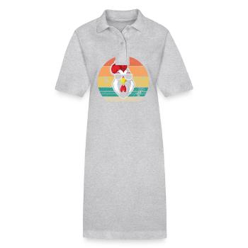 Poulet Coq - Robe polo bio PAIGER Stanley/Stella Femme - noir - Devant
