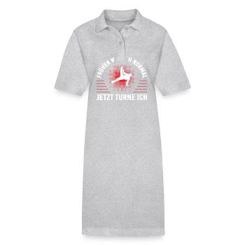 Turnen Mädchen Gymnastik Turnanzug Turnerin - Stanley/Stella Frauen Bio-Polokleid PAIGER - Schwarz - Vorne