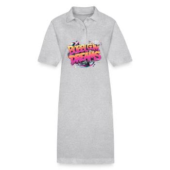 Retro Bubblegum Träume für Bubblegum Fan - Stanley/Stella Frauen Bio-Polokleid PAIGER - Schwarz - Vorne