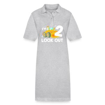 Children's birthday party construction site - Stanley/Stella PAIGER Organic Women’s Polo Dress - black - Front