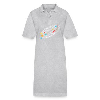 Universum Sonnensystem - Stanley/Stella Frauen Bio-Polokleid PAIGER - Schwarz - Vorne