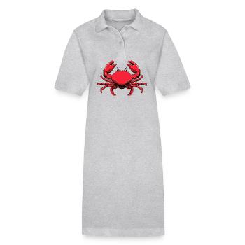 Crab - Stanley/Stella PAIGER Organic Women’s Polo Dress - black - Front
