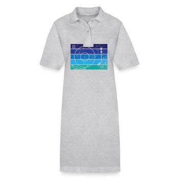Vinyle - Robe polo bio PAIGER Stanley/Stella Femme - noir - Devant