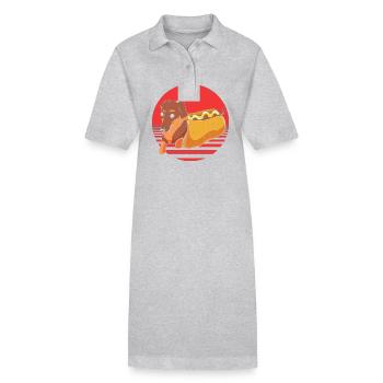 Hot Dog Imbiss - Stanley/Stella Frauen Bio-Polokleid PAIGER - Schwarz - Vorne