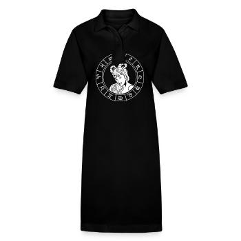 Sternzeichen Widder - Stanley/Stella Frauen Bio-Polokleid PAIGER - Schwarz - Vorne