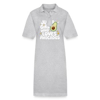 Avocado Food Guacamole Vegan - Stanley/Stella PAIGER Organic Women’s Polo Dress - black - Front