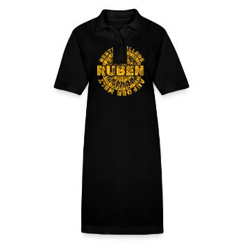 Arbeit Ruben - Stanley/Stella Frauen Bio-Polokleid PAIGER - Schwarz - Vorne
