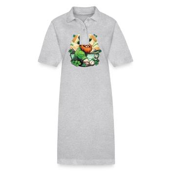 St. Patrick's Day Kleeblatt Baseball - Stanley/Stella Frauen Bio-Polokleid PAIGER - Schwarz - Vorne