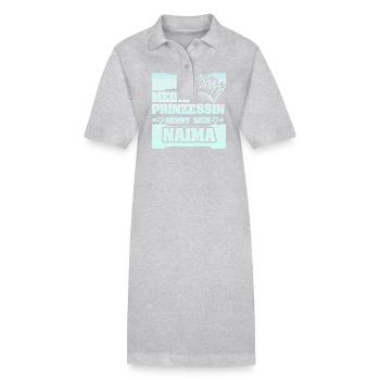 Girl's name Naima - Stanley/Stella PAIGER Organic Women’s Polo Dress - black - Front