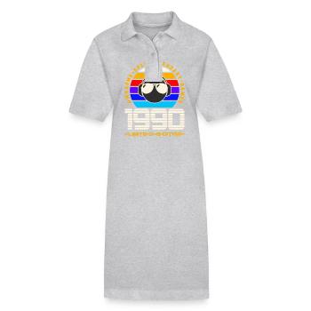 1990 - Stanley/Stella PAIGER Organic Women’s Polo Dress - black - Front