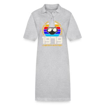 1979 - Stanley/Stella PAIGER Organic Women’s Polo Dress - black - Front