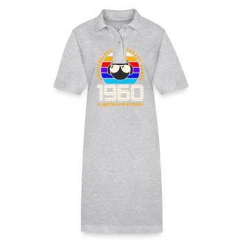 1960 - Stanley/Stella PAIGER Organic Women’s Polo Dress - black - Front