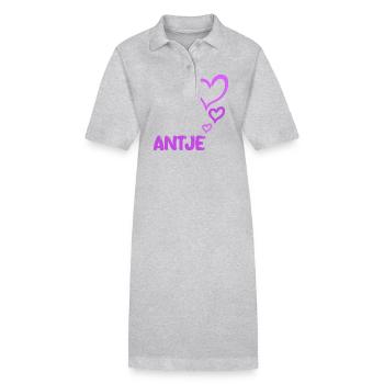 Prénom Antje - Robe polo bio PAIGER Stanley/Stella Femme - noir - Devant