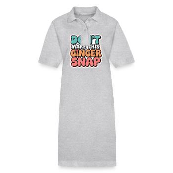 Don't Make This Ginger Snap 5 - Stanley/Stella Frauen Bio-Polokleid PAIGER - Schwarz - Vorne