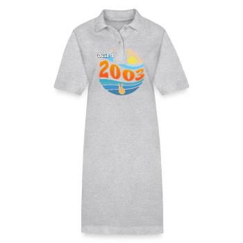 Cheers to 2003 – Celebrating 22 Years of - Stanley/Stella PAIGER Organic Women’s Polo Dress - black - Front
