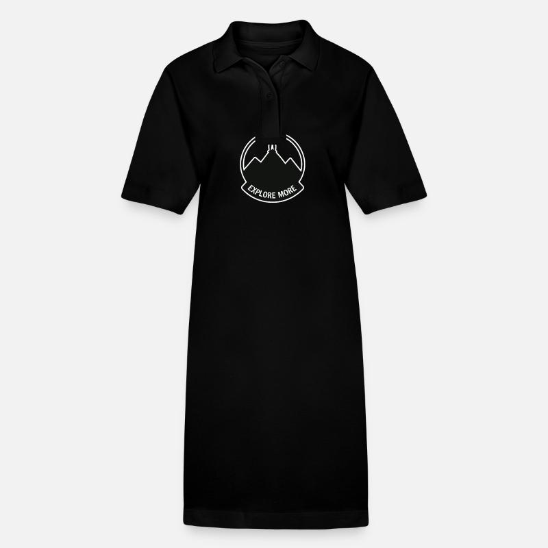 Explore more - Wanderer - Stanley/Stella Frauen Bio-Polokleid PAIGER - Schwarz