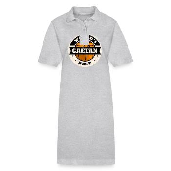 Gaëtan world s best joueur de basketball - Robe polo bio PAIGER Stanley/Stella Femme - noir - Devant