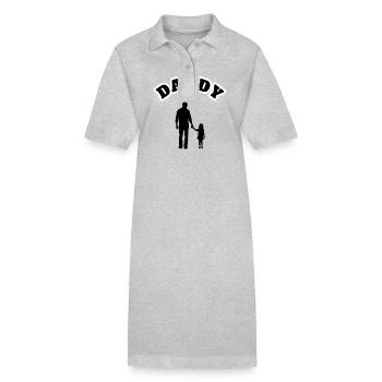 Papa Fille Enfant Noir - Robe polo bio PAIGER Stanley/Stella Femme - noir - Devant