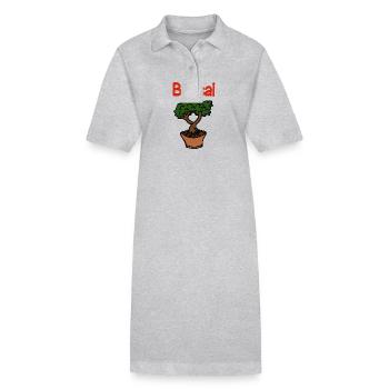 Bonsai Hobby Pruning Houseplant Tree - Stanley/Stella PAIGER Organic Women’s Polo Dress - black - Front